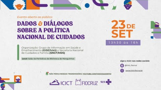 Imagem de divulgação do debate sobre a Política Nacional de Cuidados.